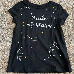 Girls POLO Ralph Lauren Tshirt - Made of Stars -Black- constellation - Small 7